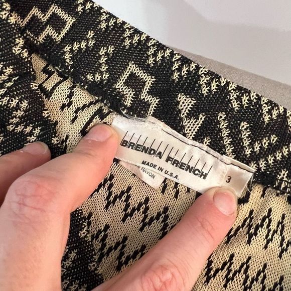 Brenda French vintage 2piece knit button down top and maxi skirt set - Picture 10 of 11